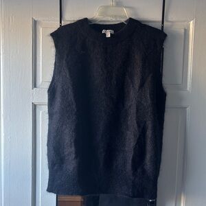 Cos Navy Mohair Vest Top